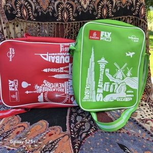 Red And Green Emirates Fly With Me Lonely Planet Kids Bags